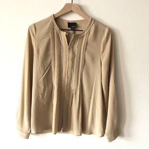 Anthropologie Greylin pleated long sleeve blouse